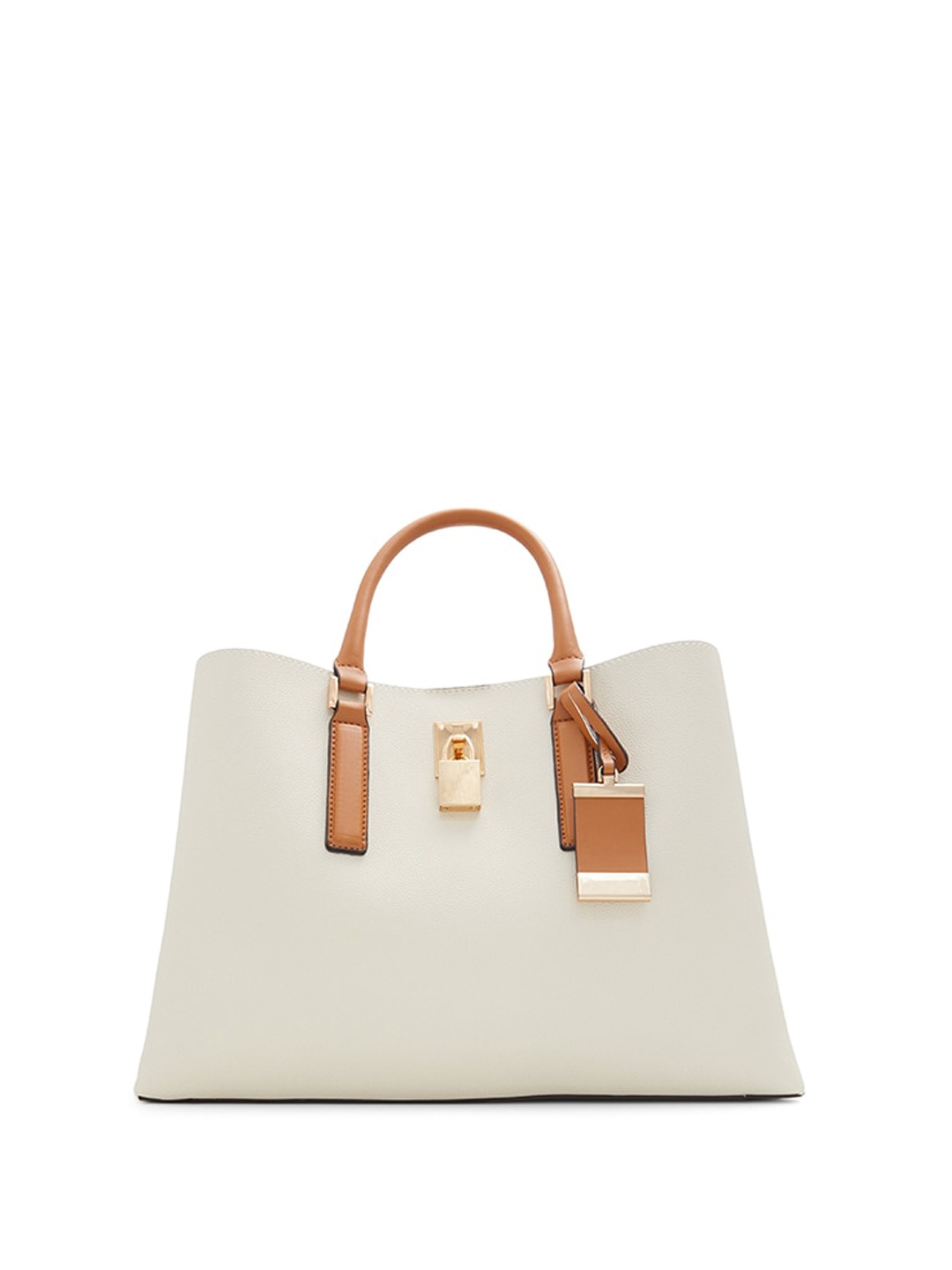 

ALDO Textured Structured Handheld Bag, Off white