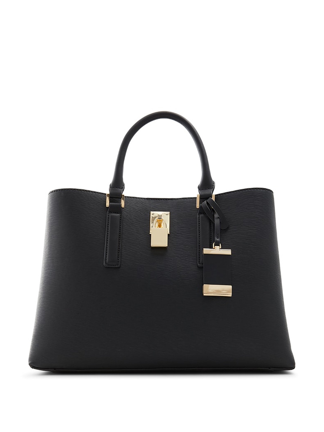 

ALDO Structured Handheld Bag With Tasselled, Black