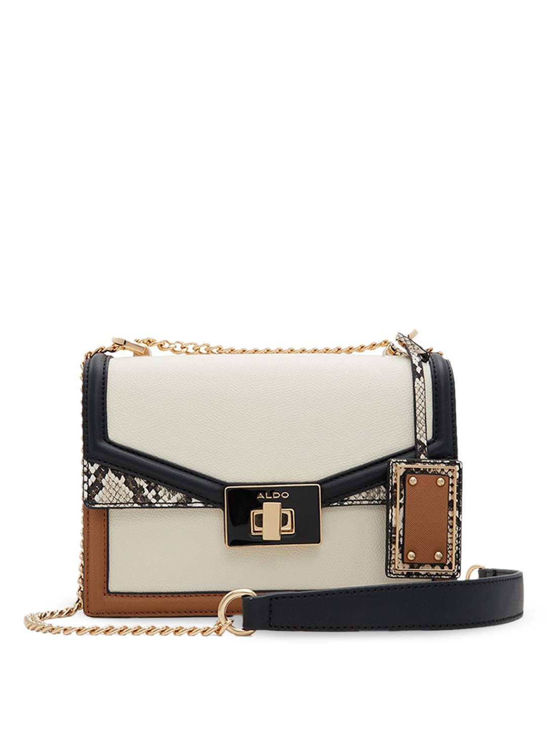 

ALDO Structured Sling Bag With Tasseled, Off white