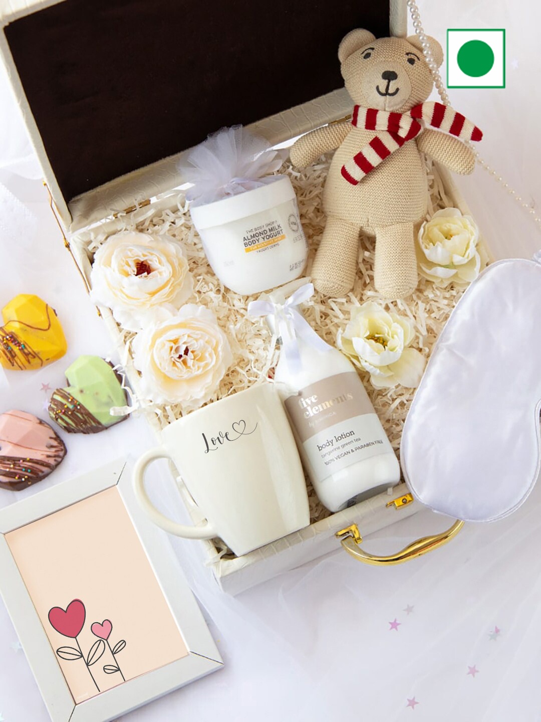

Gifts By Rashi 8-Pcs Eternal Love Gift Hamper, White
