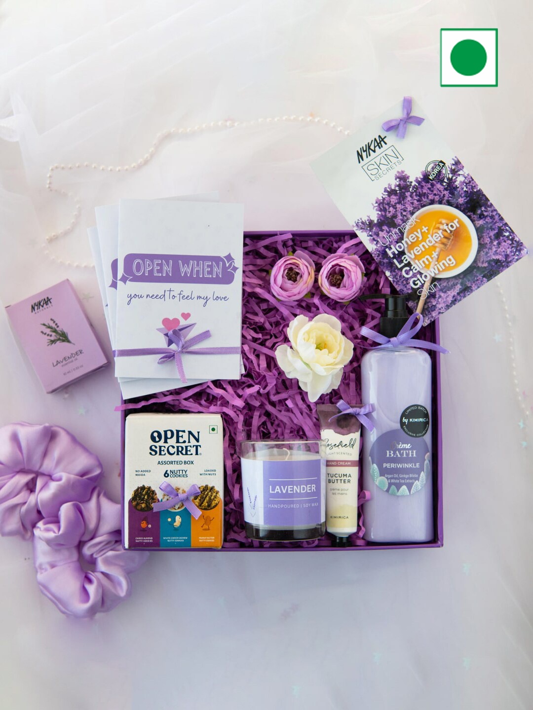 

Gifts By Rashi 9-Pcs Love Affair Gift Hamper, Lavender