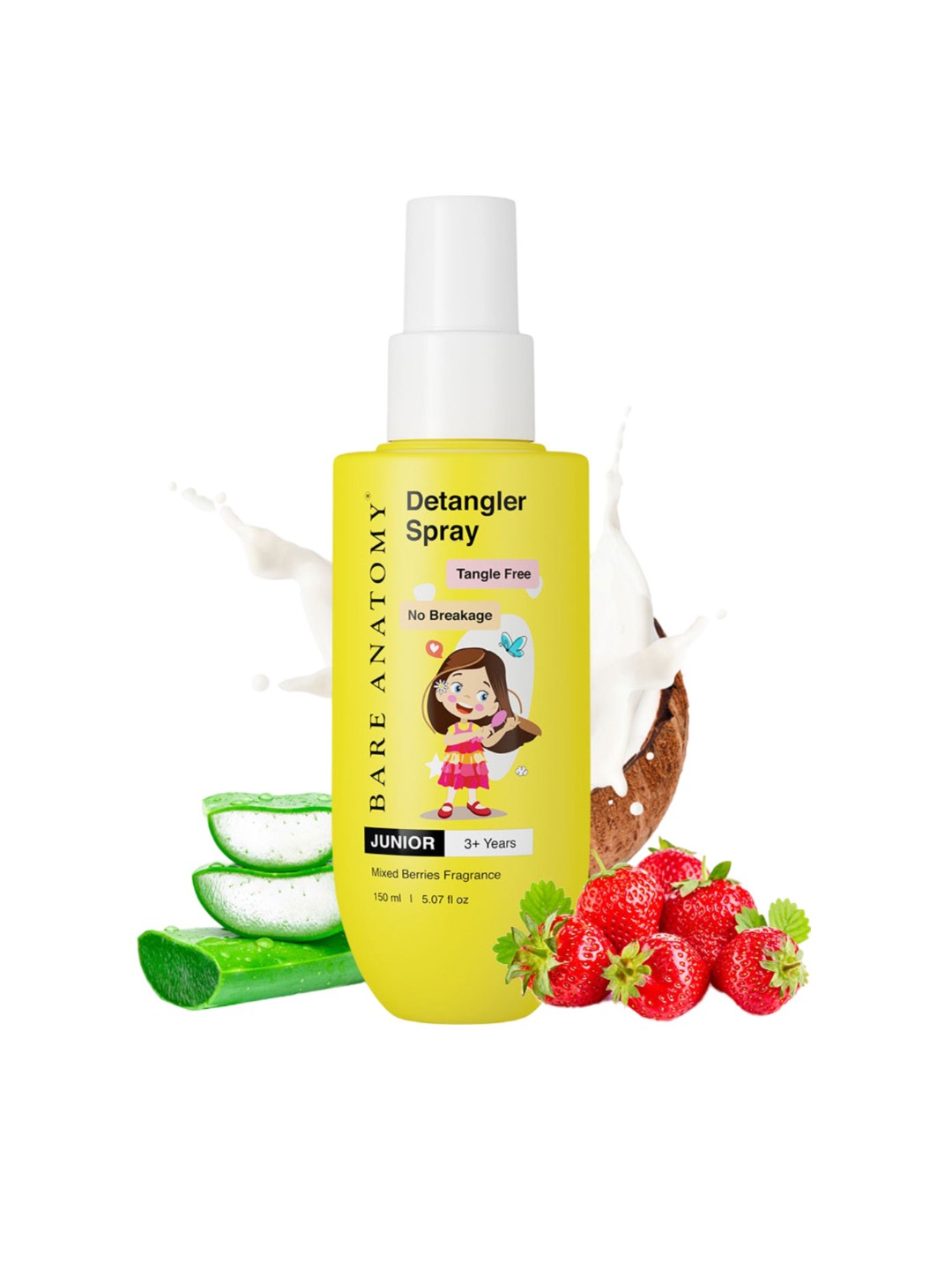 

Bare Anatomy Junior Detangler Hair Spray - 150ml, Yellow