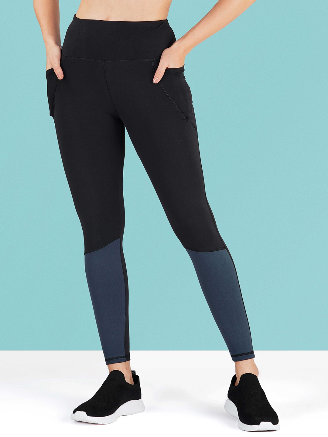 

KRONMENINEN Women 4Way Strechable Rapid-Dry Tights, Black