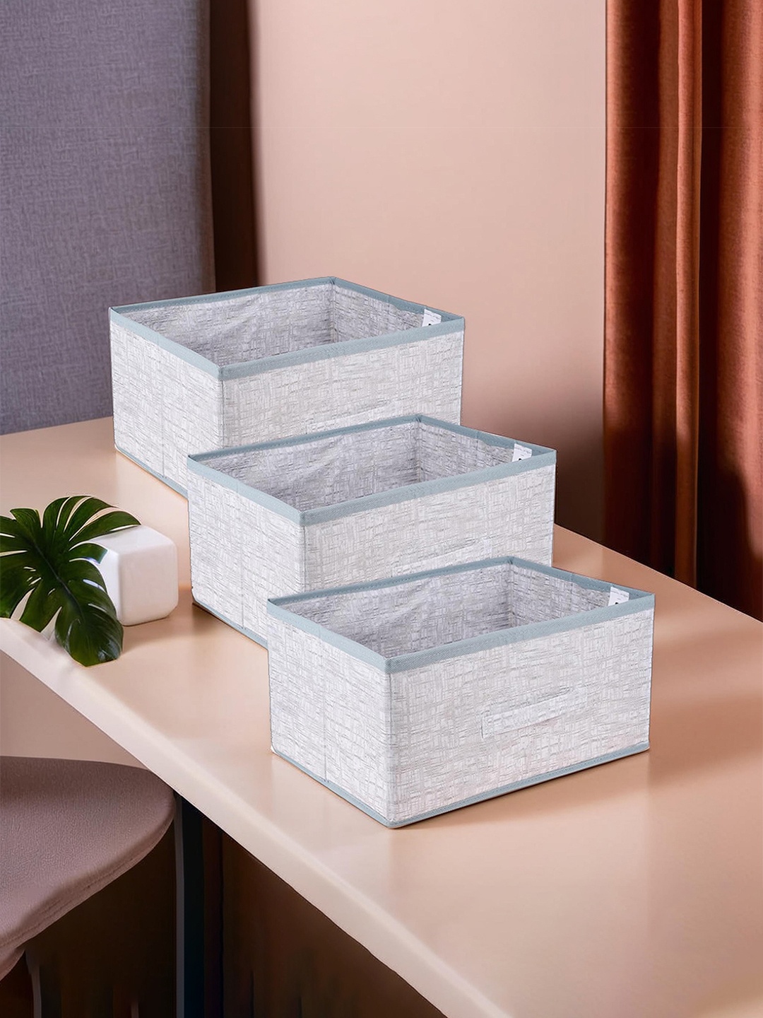 

Kuber Industries Grey 3 Pieces Regular Multi-Utility Organisers