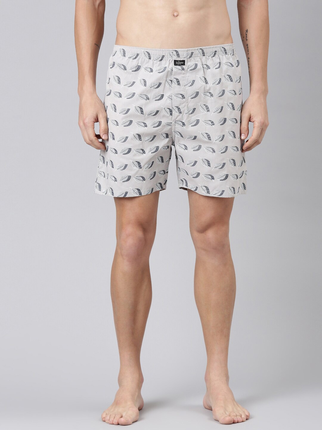 

The Roadster Lifestyle Co. Printed Pure Cotton Boxers RR-BP-MXP31, Off white