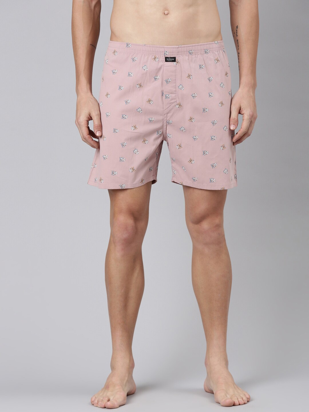 

The Roadster Lifestyle Co. Printed Pure Cotton Boxers RR-BP-MXP36, Pink