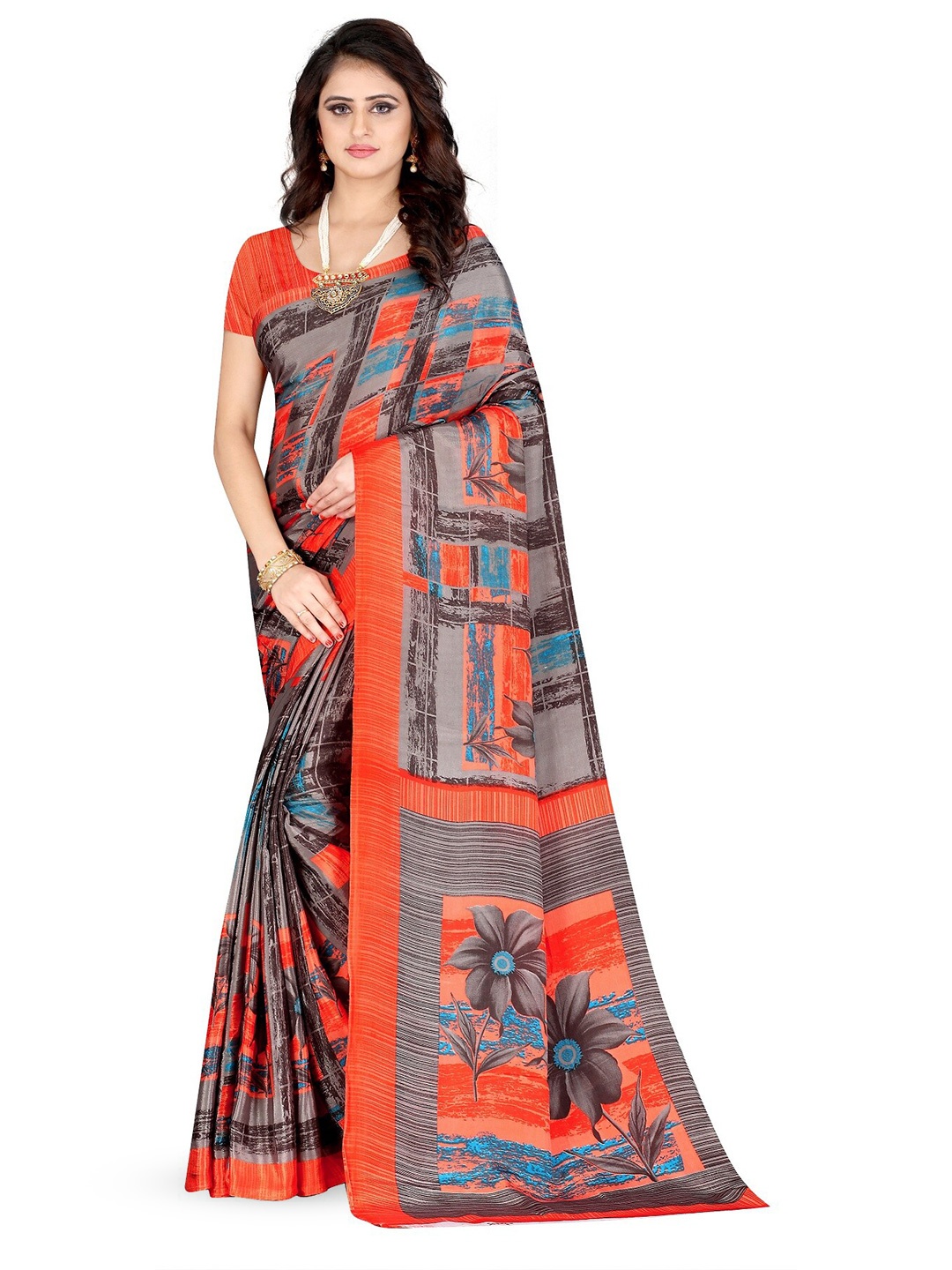 

Leelavati Pure Crepe Saree, Grey