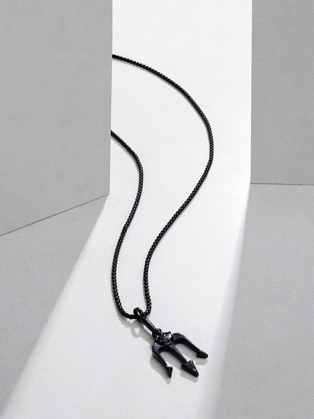 

JOKER & WITCH Contemporary Pendants with Chains, Black