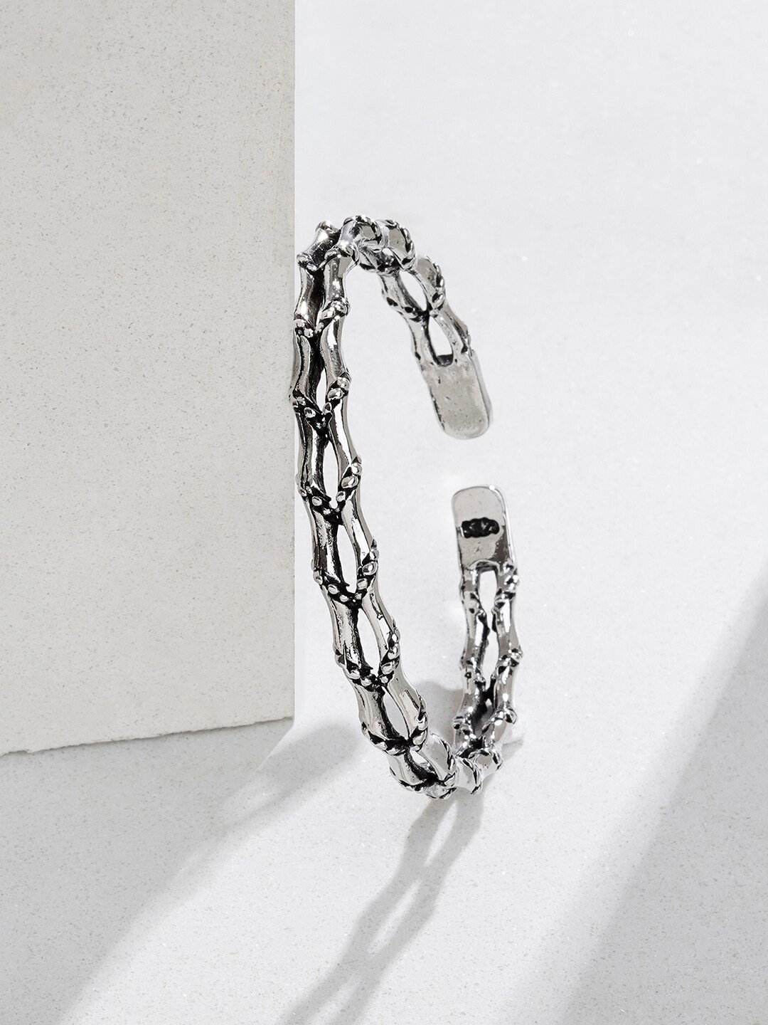 

JOKER & WITCH Men Silver-Plated Wraparound Bracelet