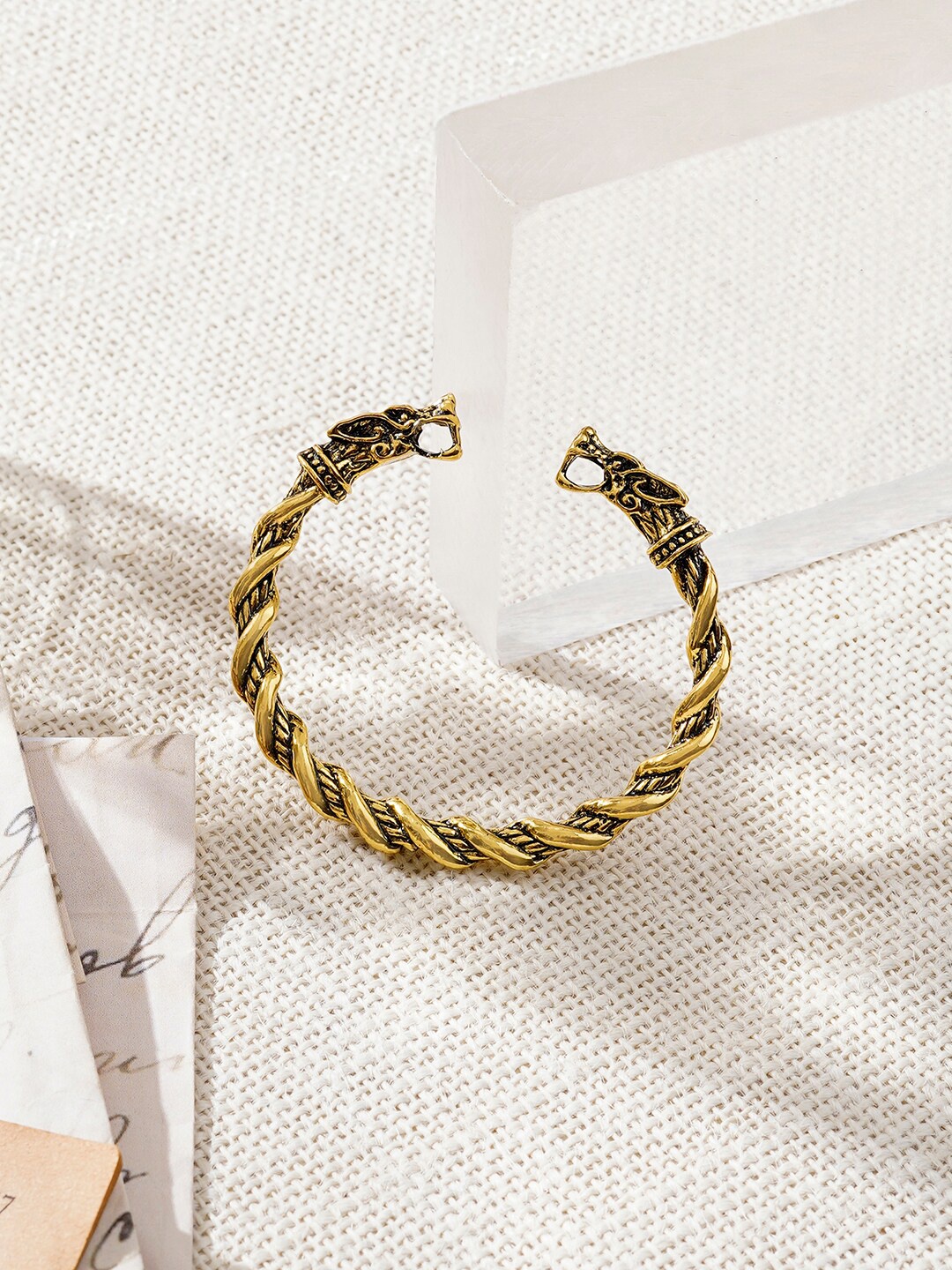 

JOKER & WITCH Men Gold-Plated Cuff Bracelet