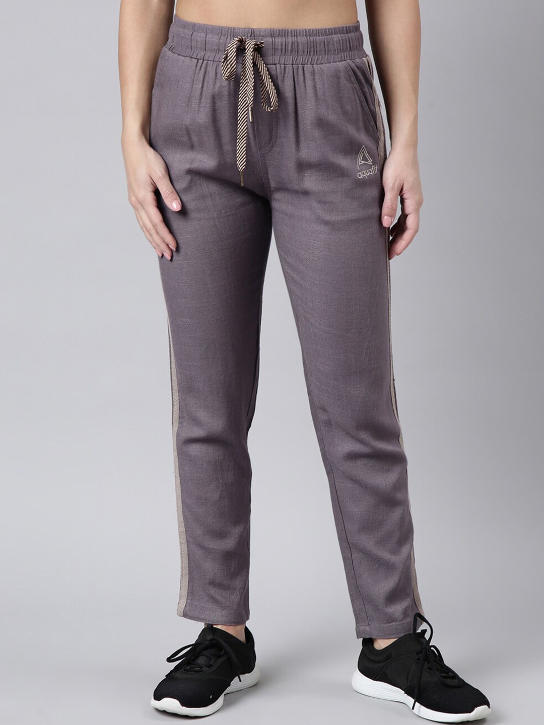 

SHOWOFF Women Slim-Fit Cotton Track Pant, Lavender