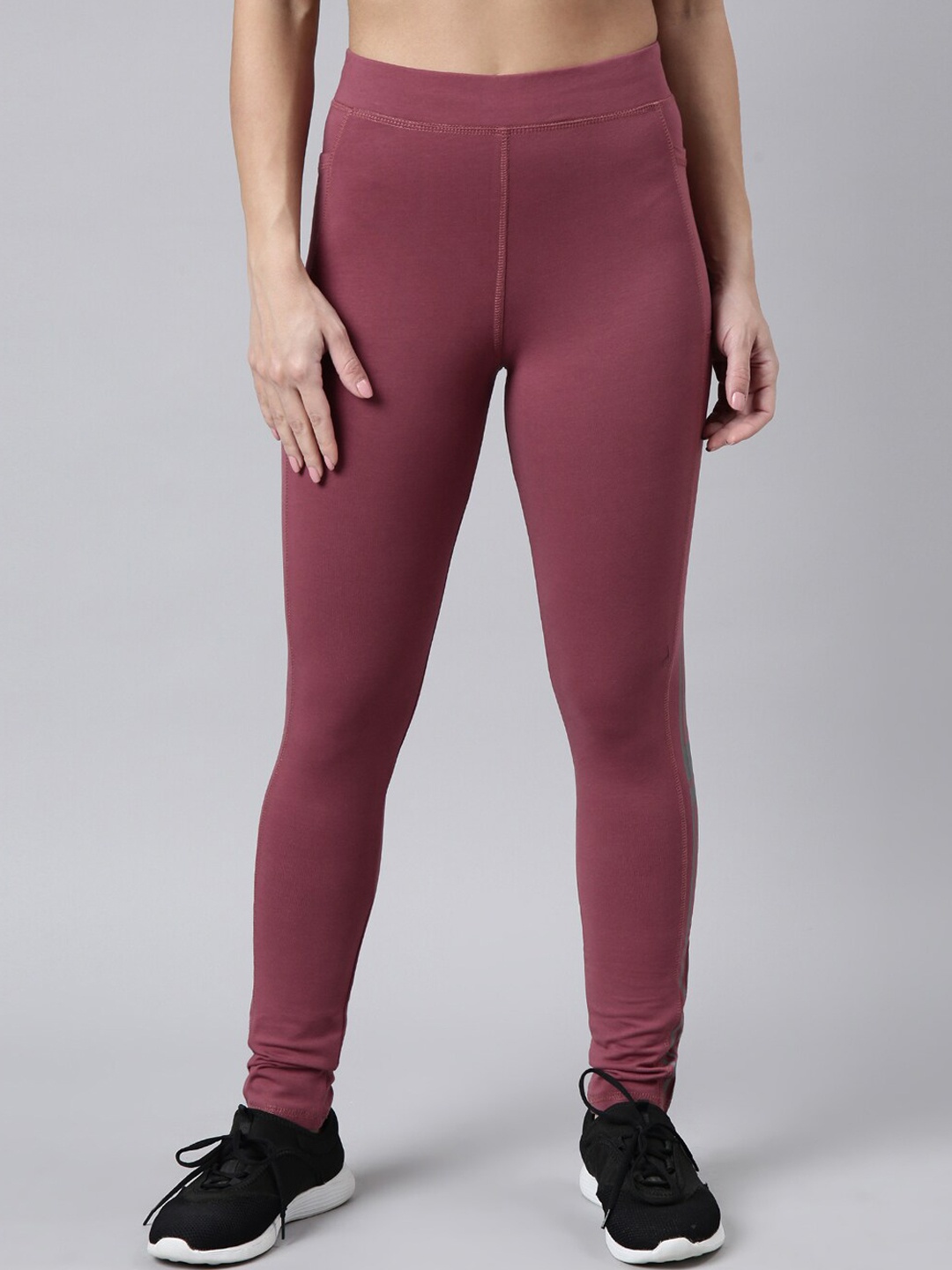 

SHOWOFF Women Slim-Fit Cotton Track Pant, Pink