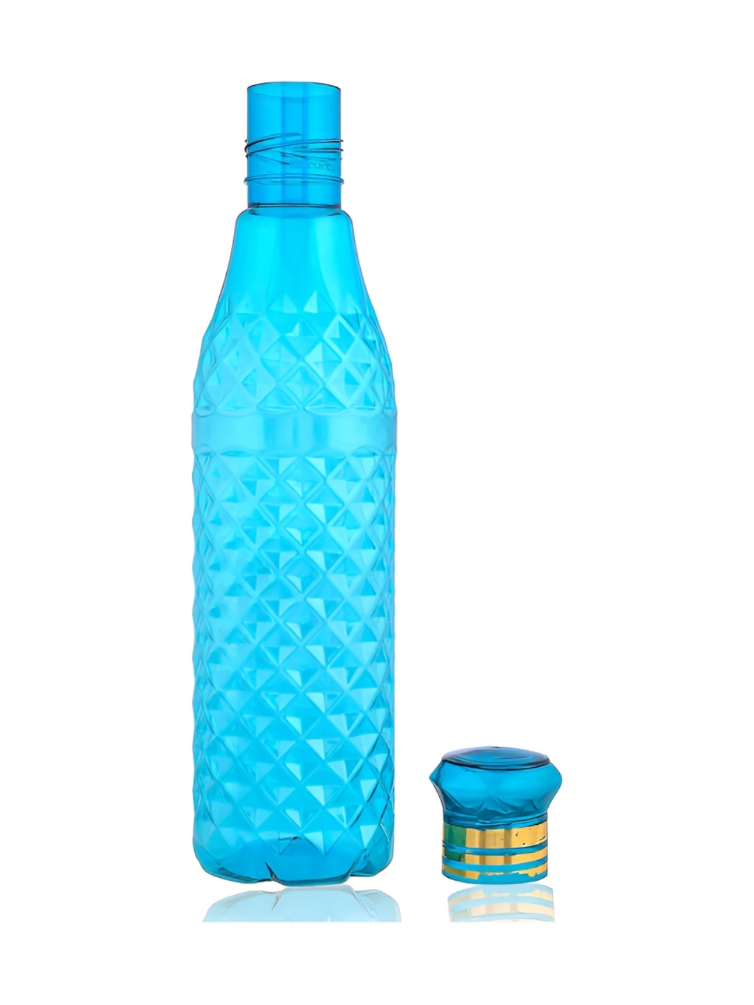 

Kuber Industries Crystal Bingo Blue & Yellow 9 Pieces Water Bottles 1 L