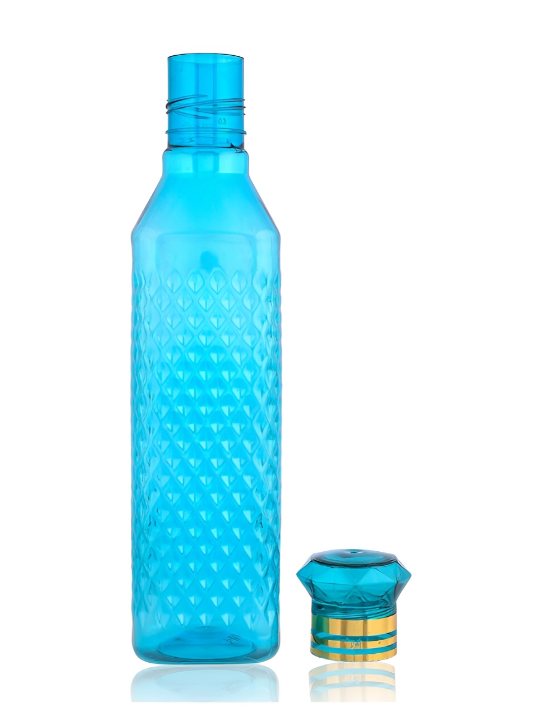 

Kuber Industries Blue 12 Pieces Printed Water Bottle 1Ltr