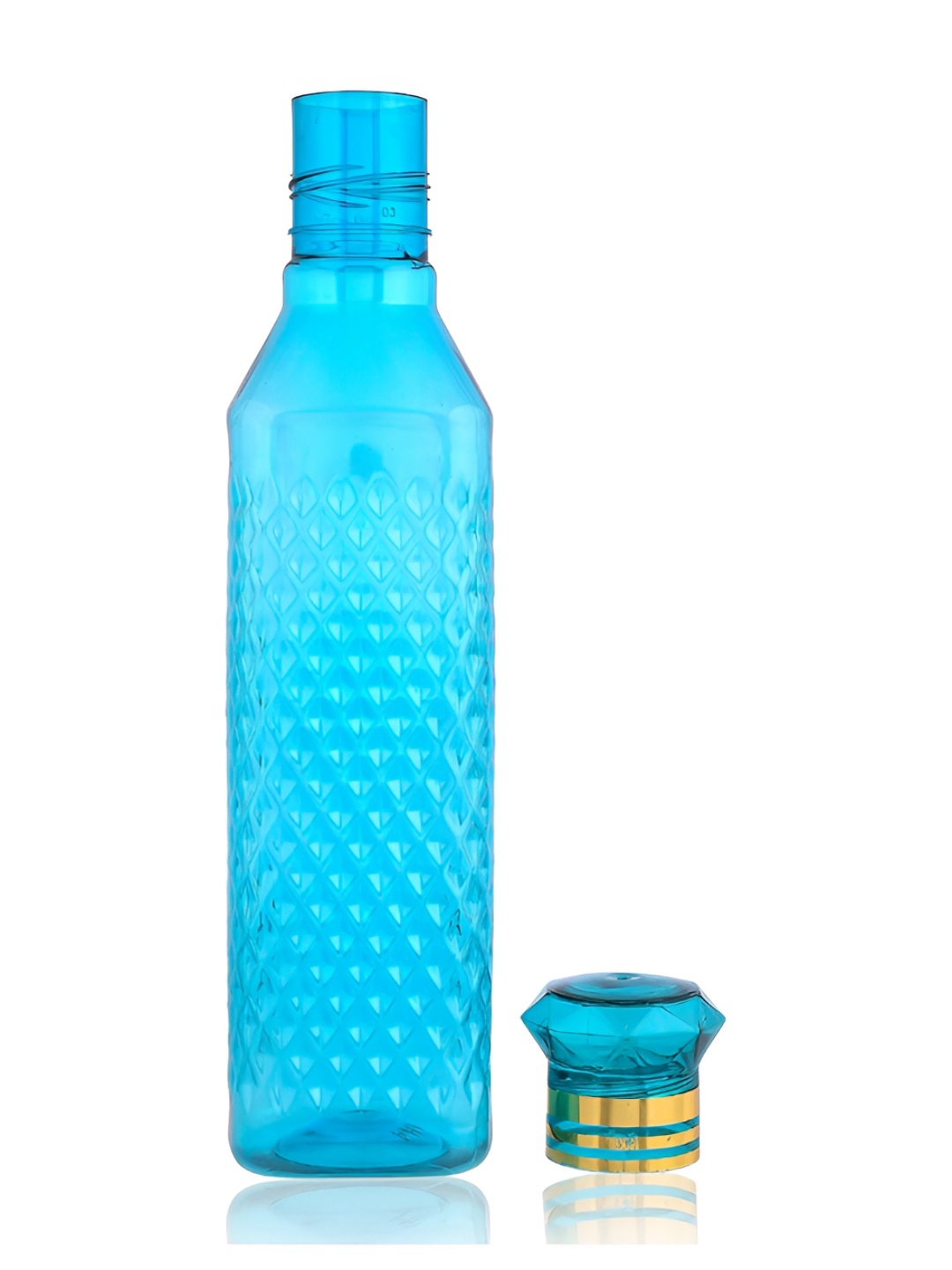 

Kuber Industries Blue & Green 6 Pieces Printed Water Bottle 1Ltr