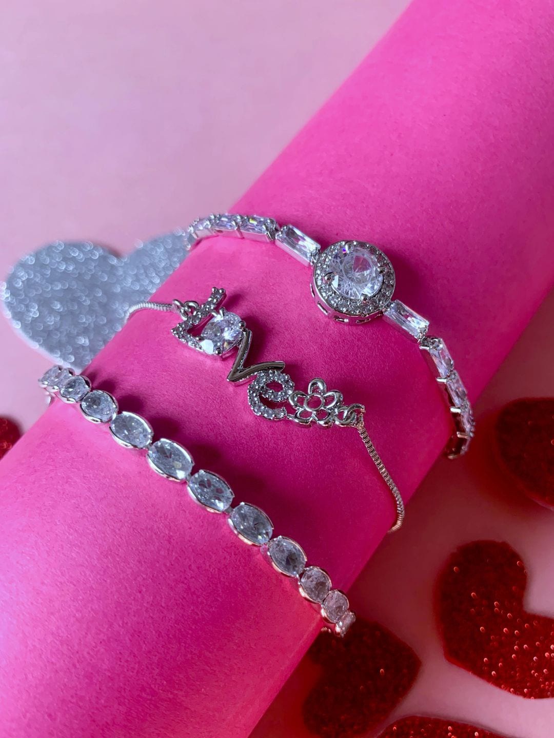 

I Jewels Silver-Plated Jewellery Set