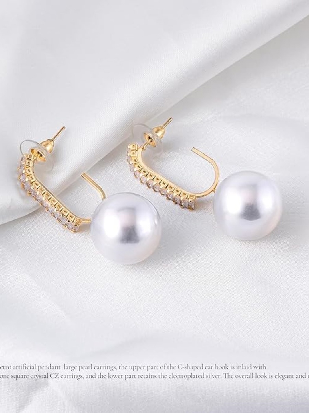 

EL REGALO Gold-Plated Spherical Drop Earrings