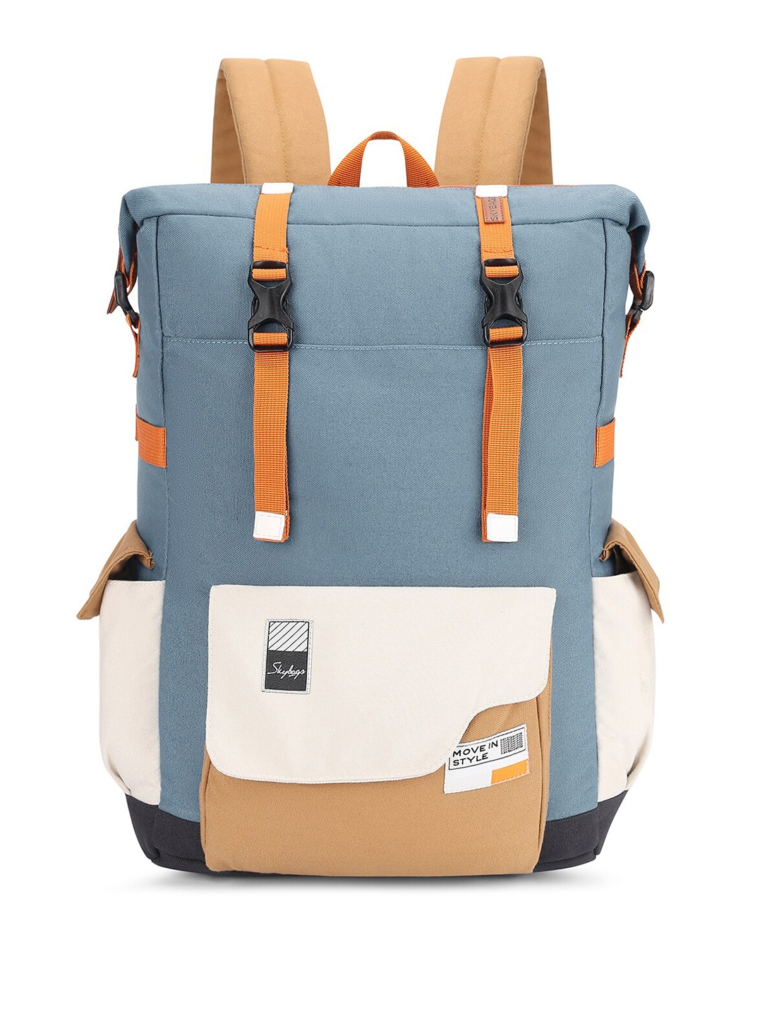 

Skybags Unisex Colourblocked Backpack Up to 16 inch, Grey