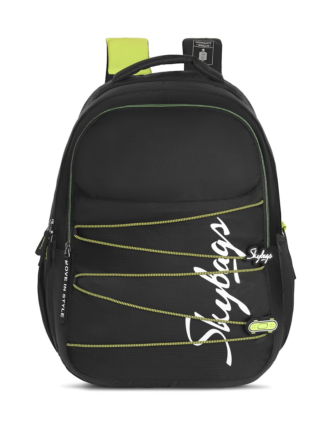 

Skybags Kids Brand Logo Contrast Detail Backpack, Black
