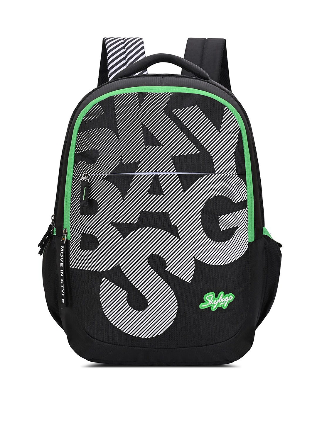 

Skybags Kids Typography Printed Backpack, Black
