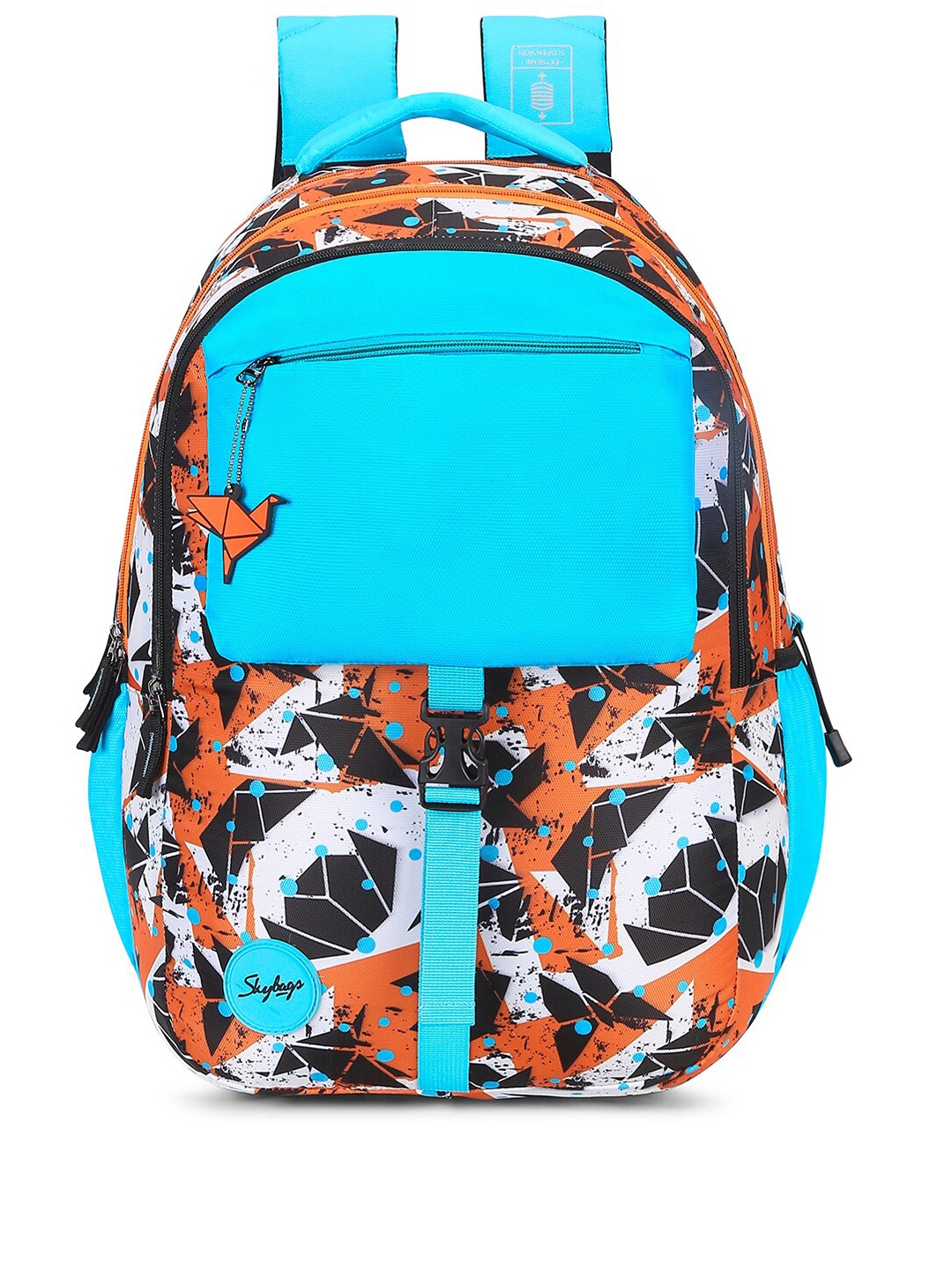 

Skybags Kids Graphic Printed Backpack, Orange