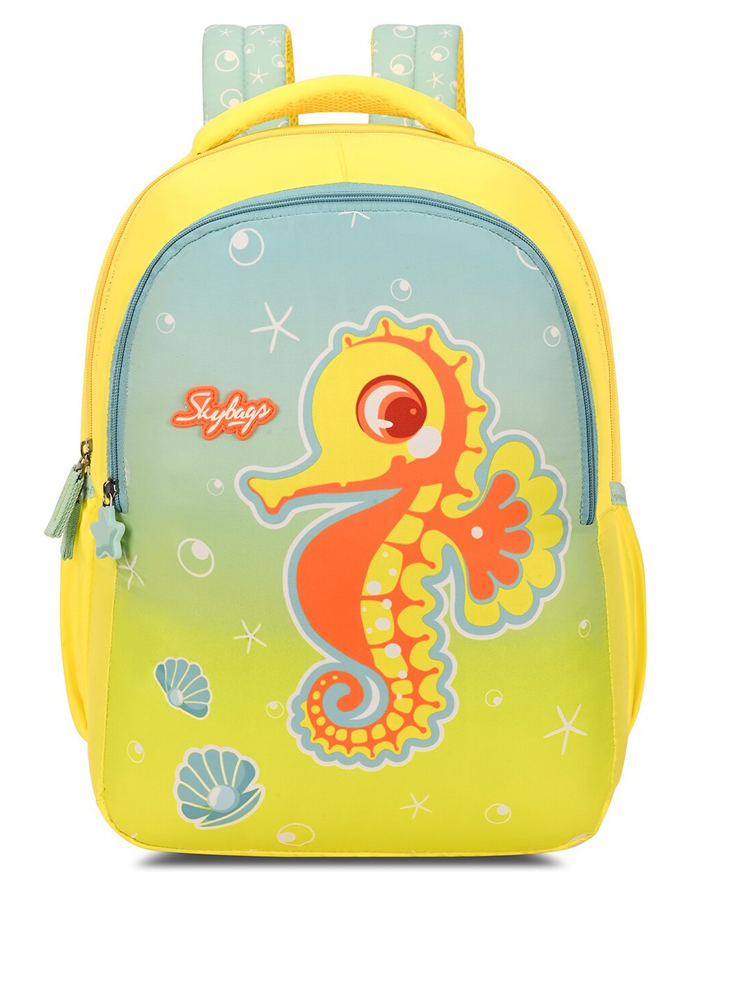 

Skybags Kids Graphic Printed Ergonomic Backpack, Yellow