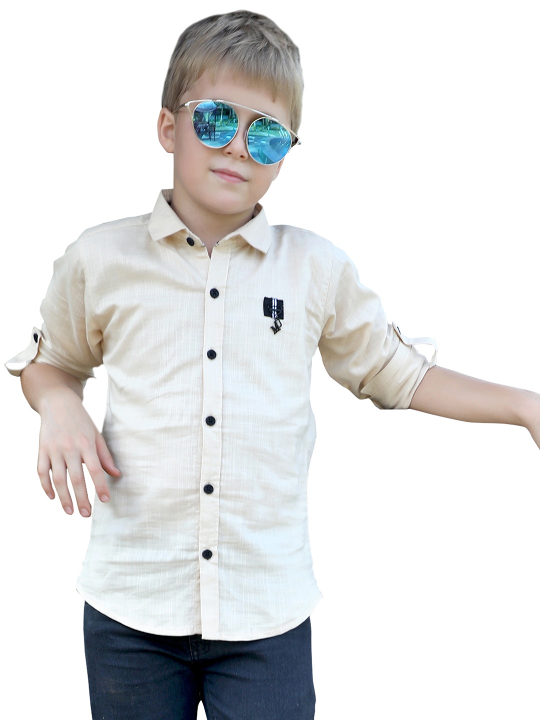 

BAESD Boys Classic Casual Shirt, Khaki