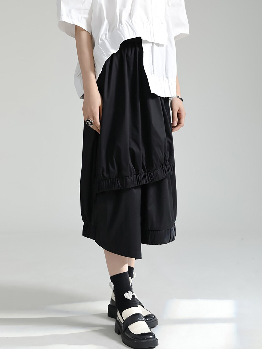 

JC Collection Women A-Line Midi Skirts, Black