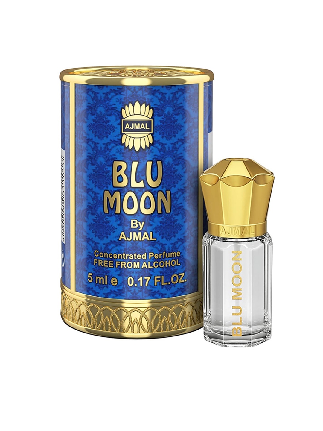 

Ajmal Women Blumoon Concentrated Long-Lasting Perfume Attar - 5ml, Blue