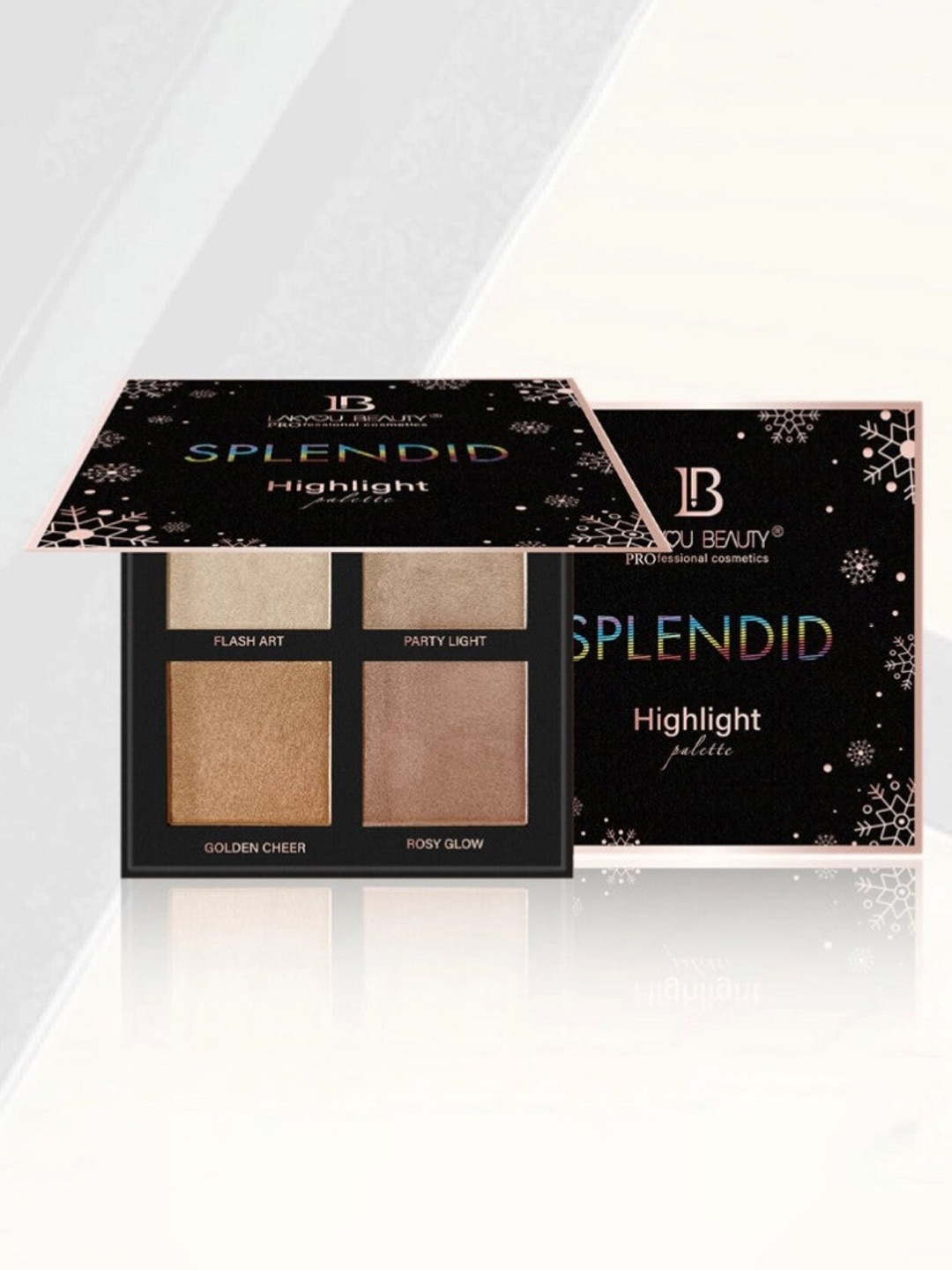 

LAKYOU BEAUTY Splendid Highlighter Palette - 18g, Black