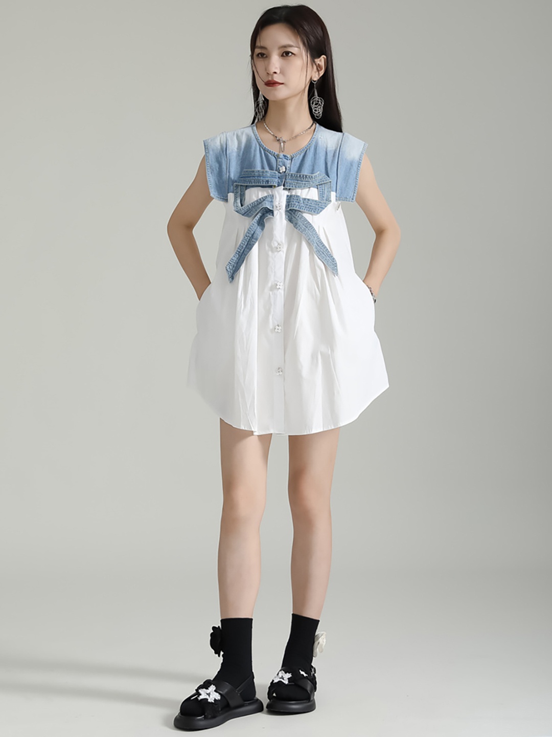 

JC Collection A-Line Mini Dress, White