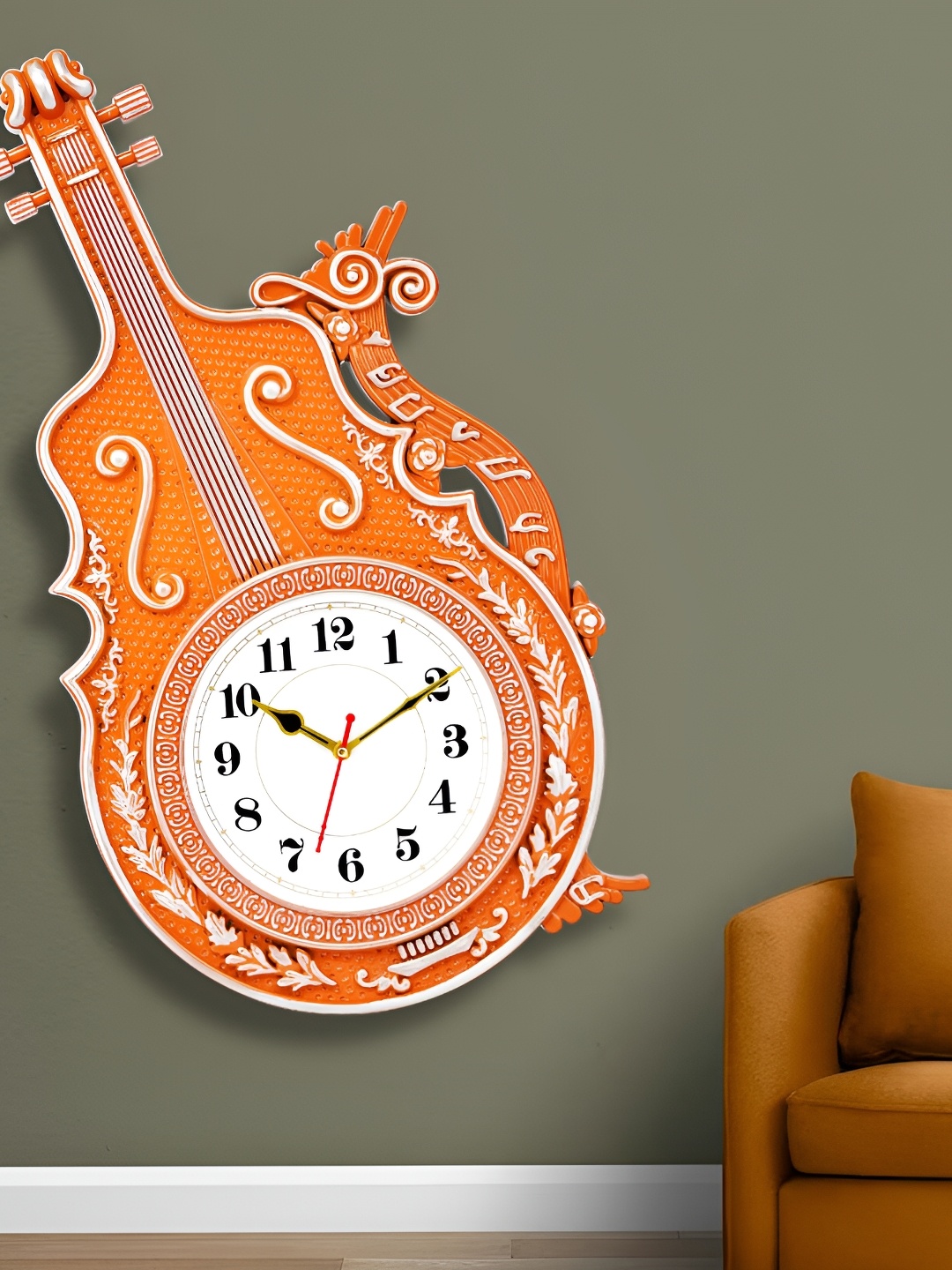 

Attractionz Beige & White Textured Round Shape Contemporary Wall Clock