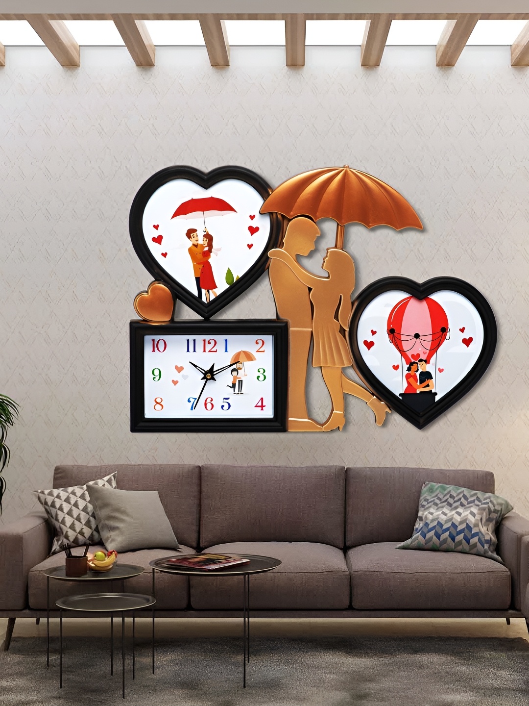 

Attractionz Black & White Contemporary Square Shaped Wall Clock