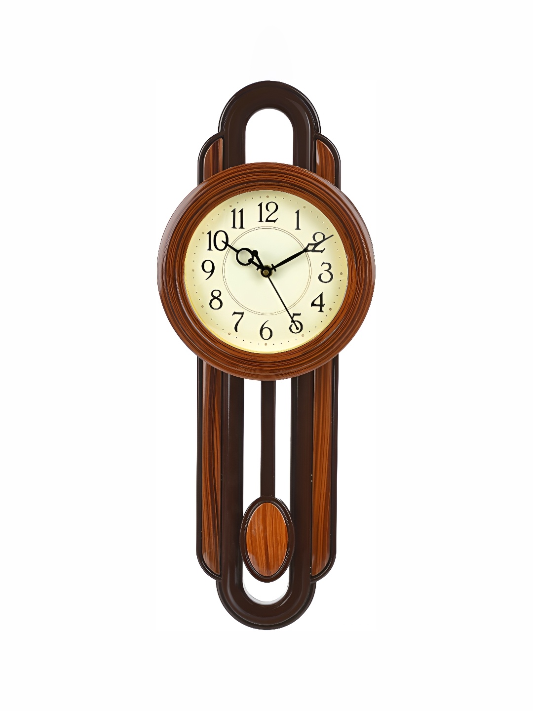 

Attractionz Att'z Brown Traditional Analogue Wall Clock
