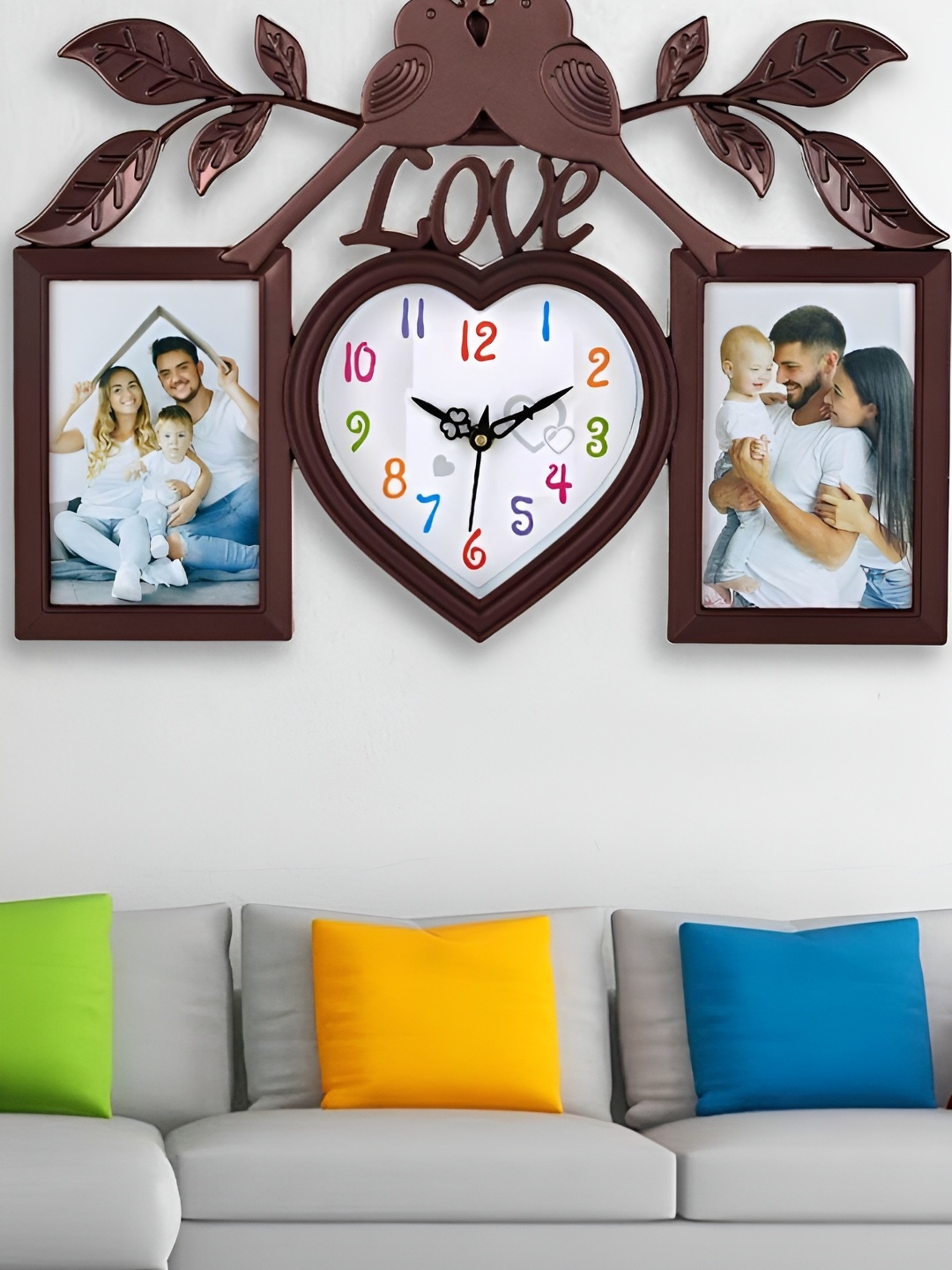 

Attractionz Att'z Brown Contemporary Analogue Regular Wall Clock