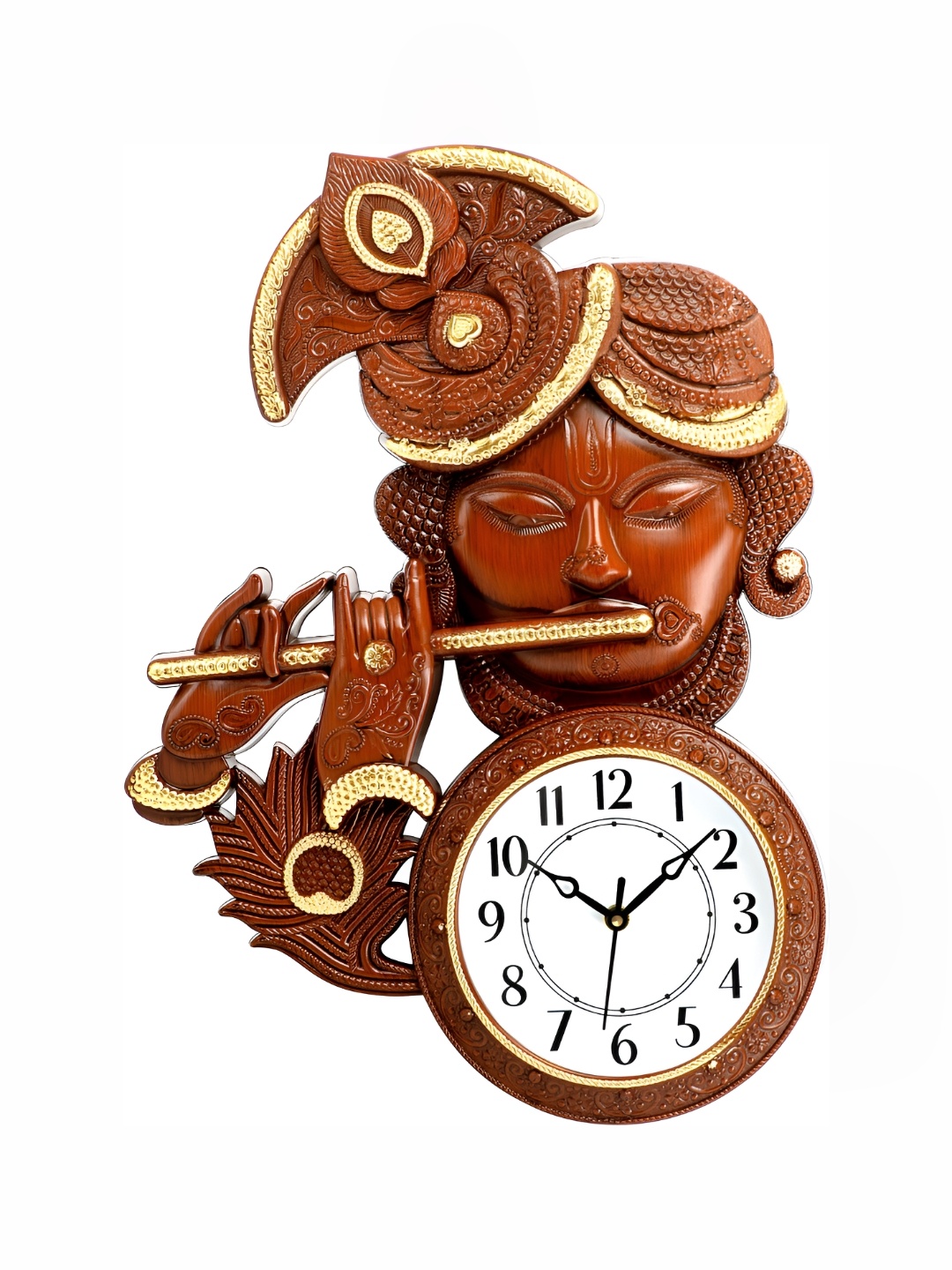 

Attractionz Red & White Textured Traditional Wall Clock