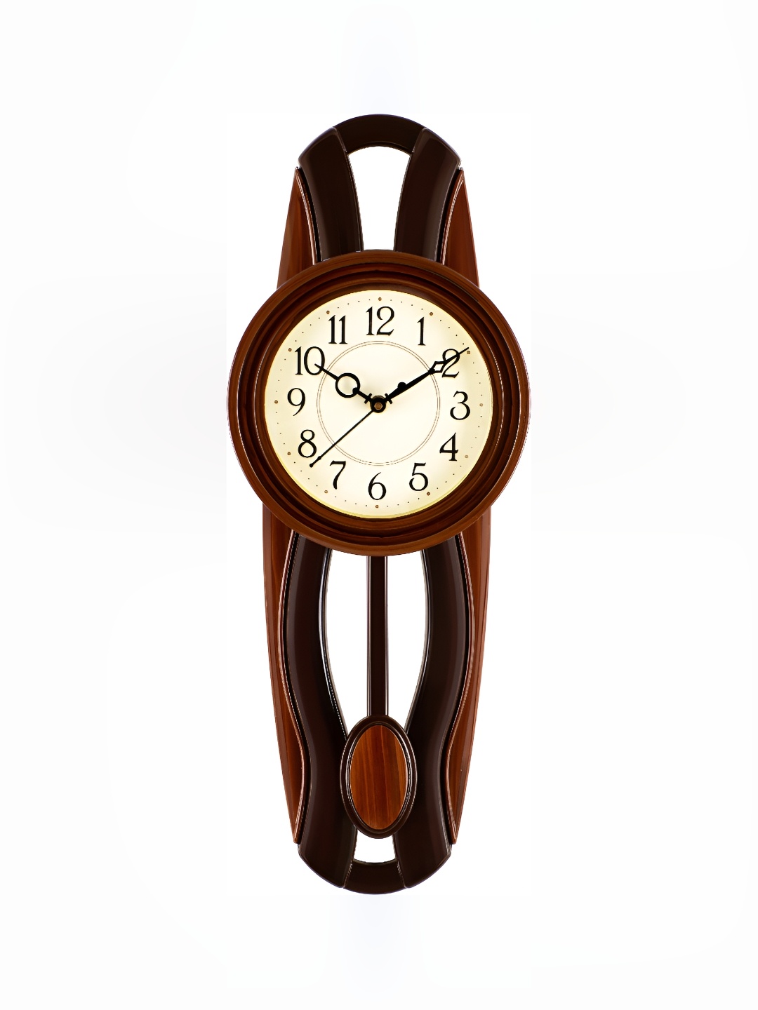 

Attractionz Brown Round Contemporary Wall Clock