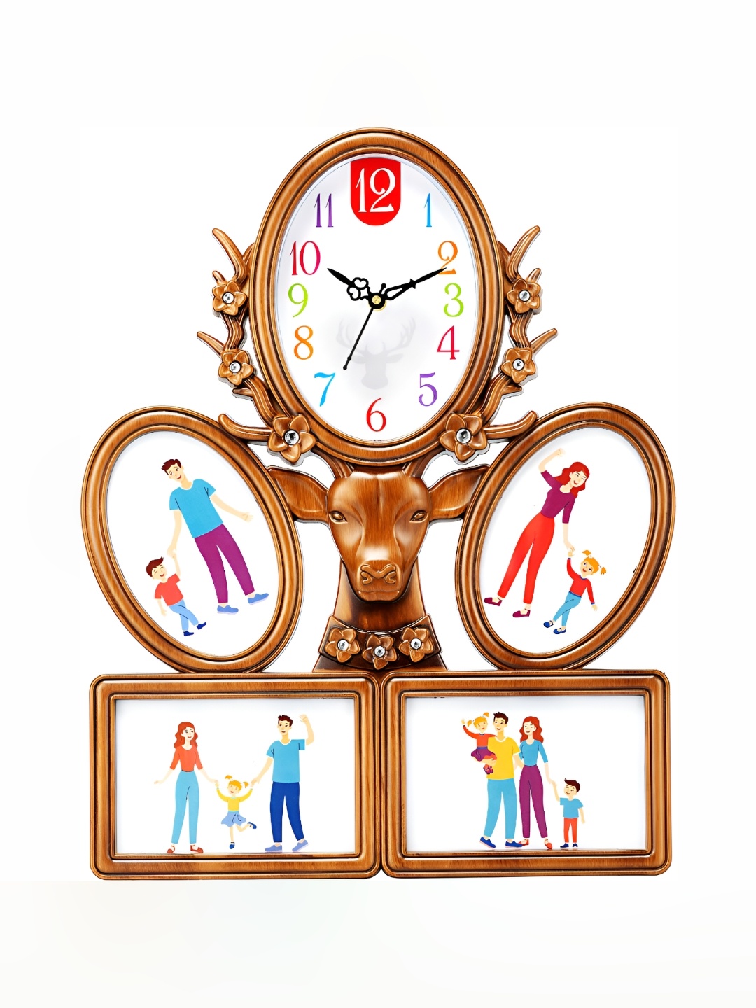 

Attractionz Beige and White Analogue Contemporary Wall Clock