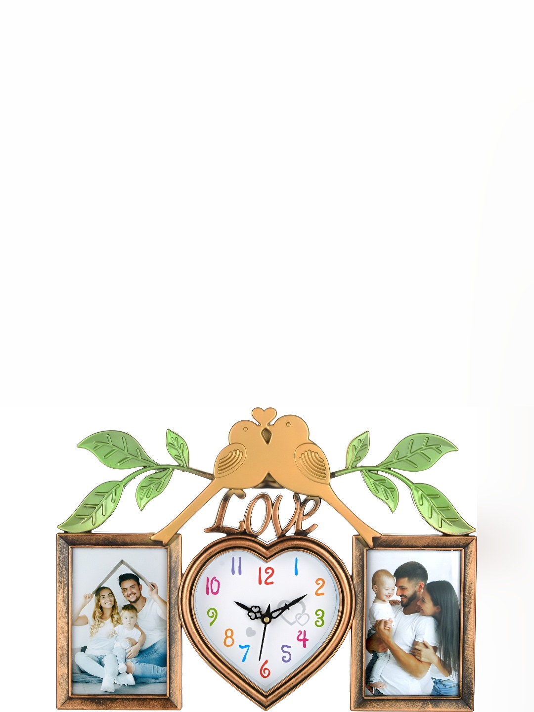 

Attractionz Brown & white Analogue Wall Clock
