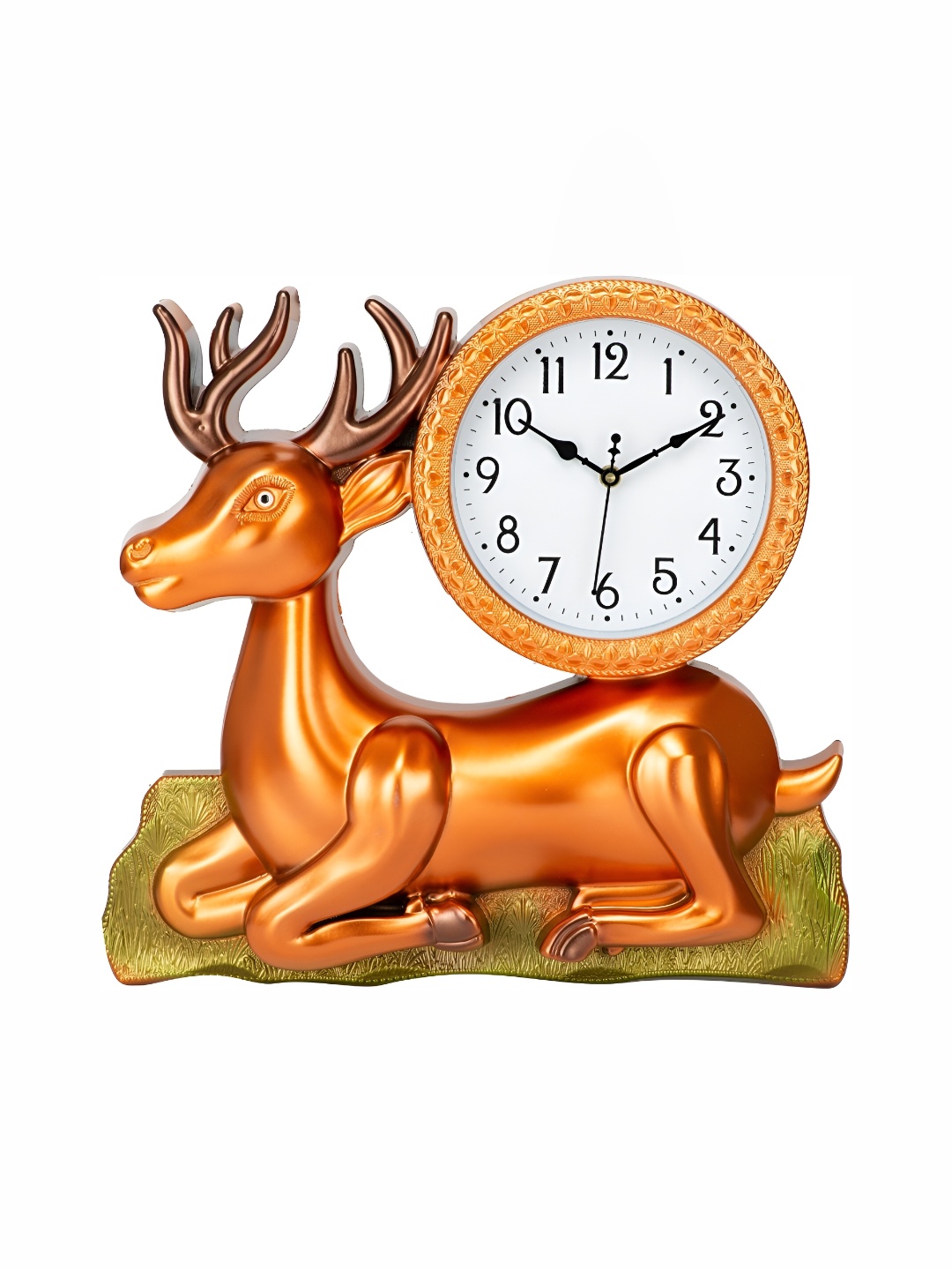 

Attractionz Orange & Yellow Round Textured Analogue Contemporary Wall Clock