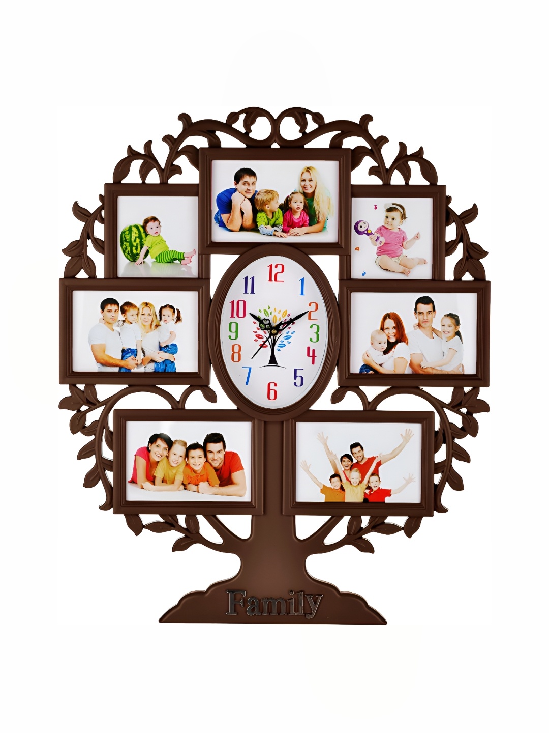 

Attractionz Beige Square Contemporary Wall Clock