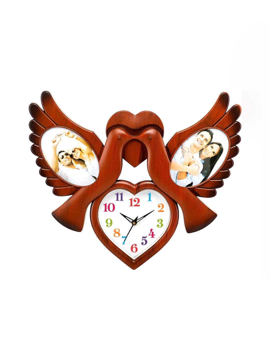 

Attractionz Red Contemporary Heart Shaped Analogue Wall Clock