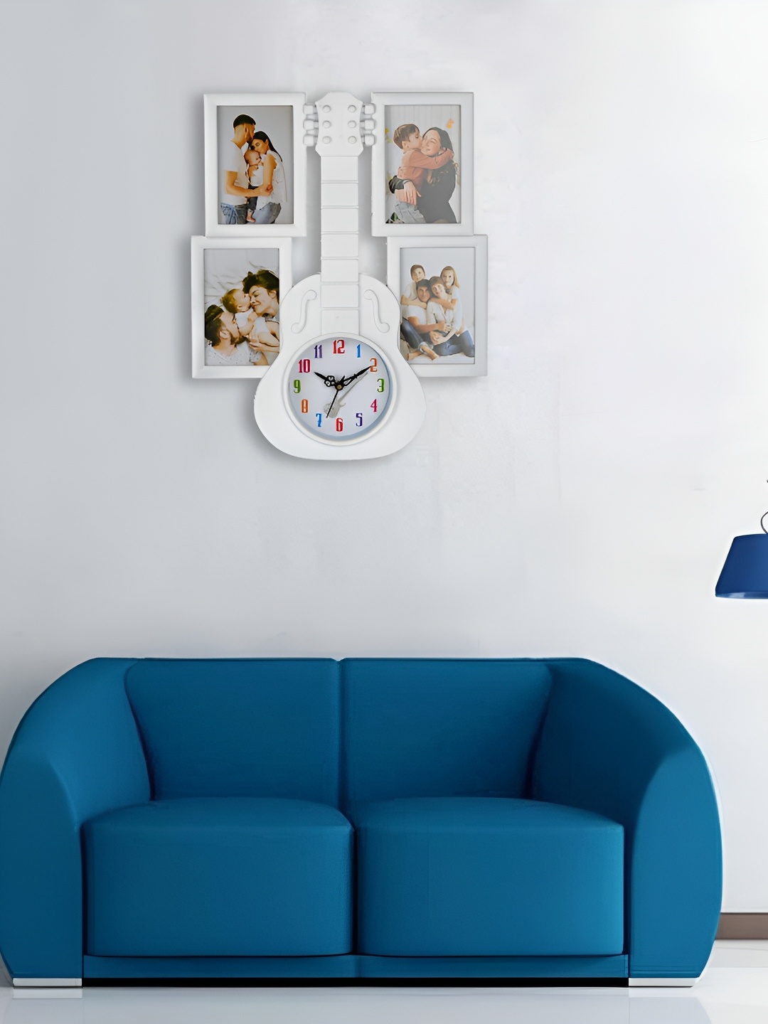 

Attractionz White Contemporary Round Shaped Analogue Wall Clock