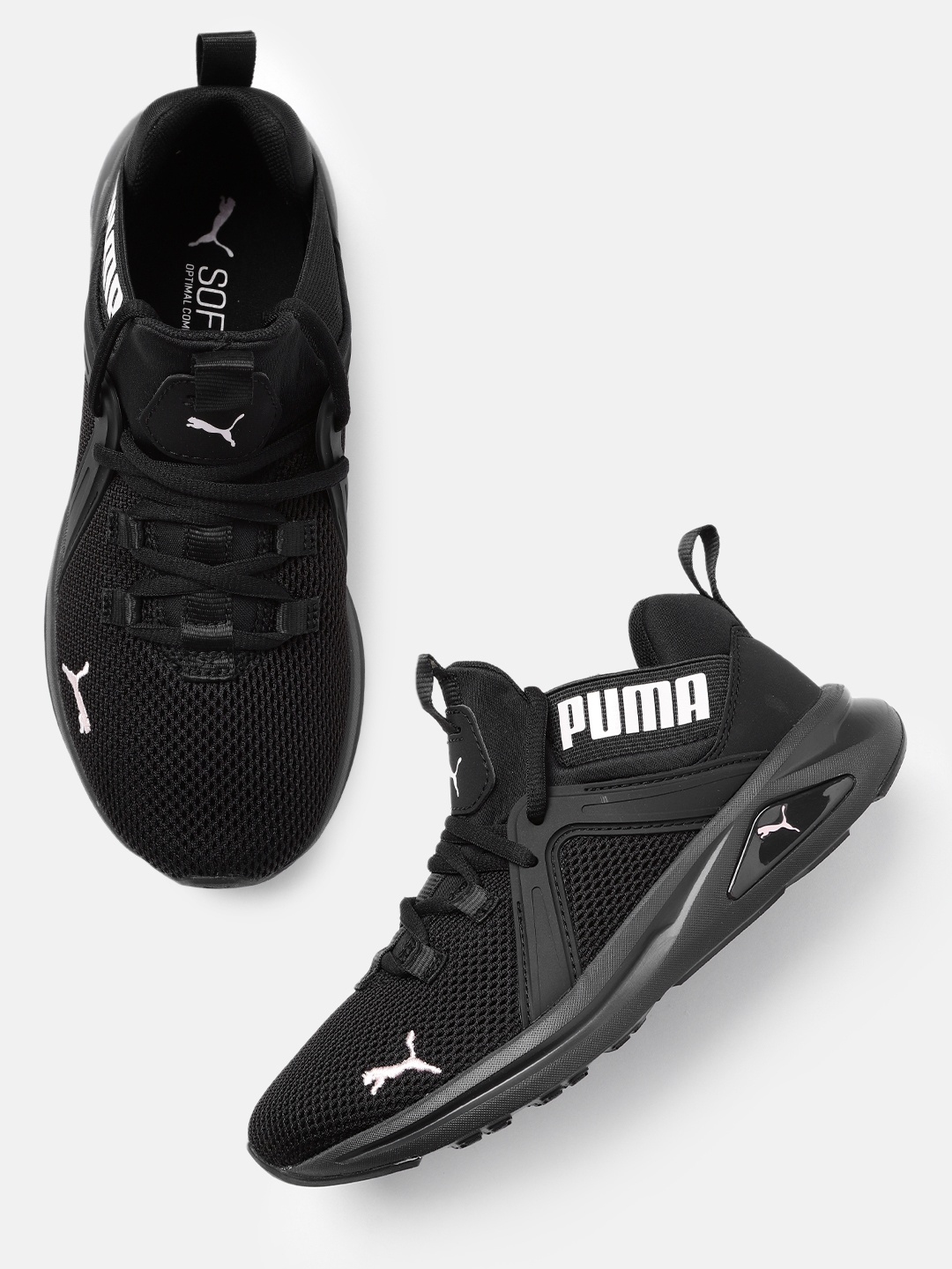 

Puma Women Textured Enzo 2 Road Running Shoes, Black