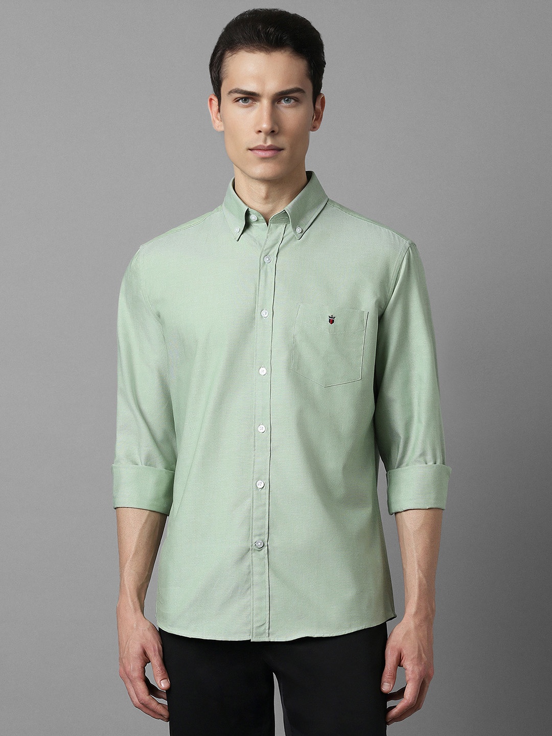 

Louis Philippe Sport Slim Fit Pure Cotton Casual Shirt, Green