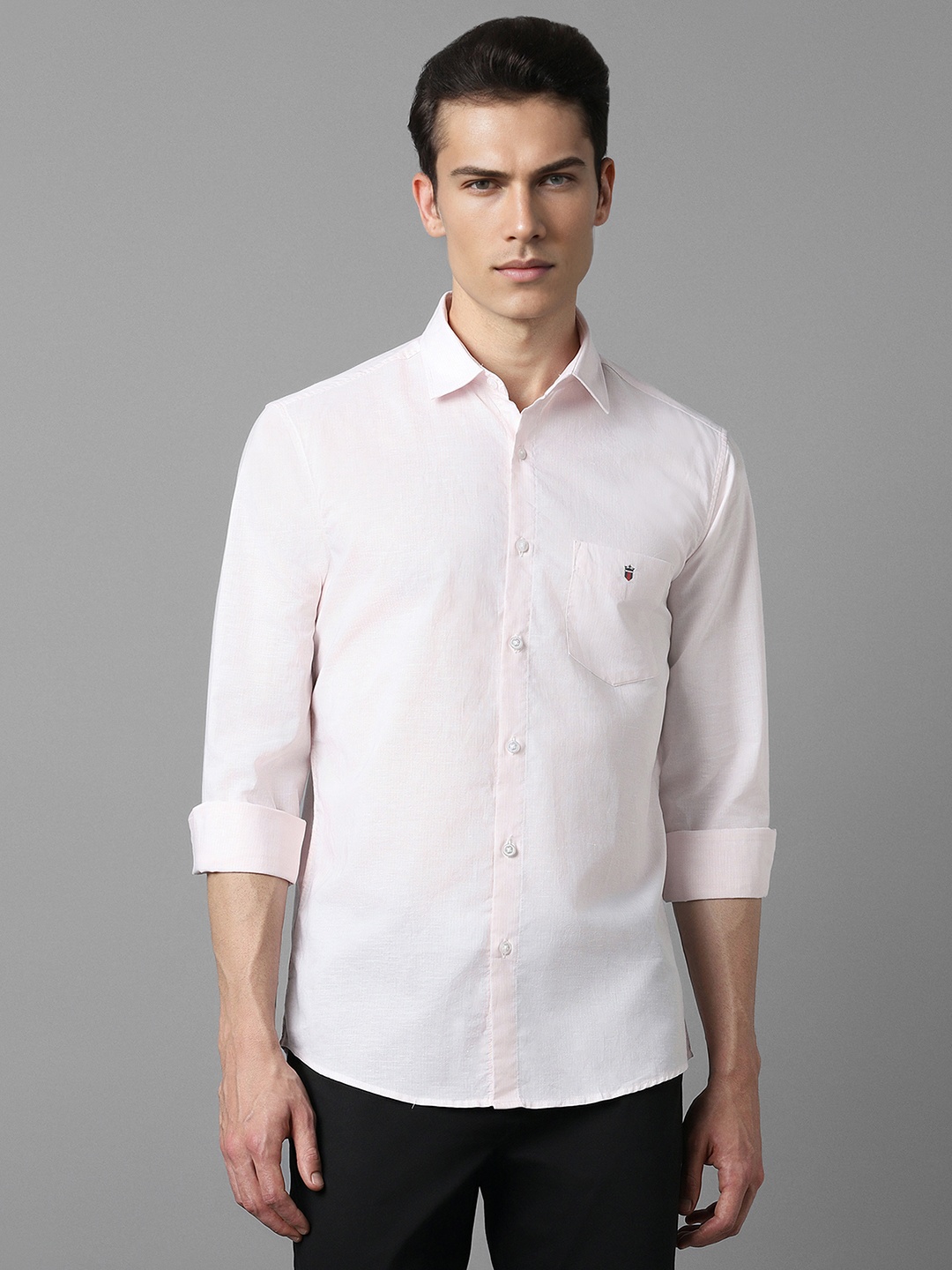 

Louis Philippe Sport Slim Fit Pure Cotton Casual Shirt, Pink