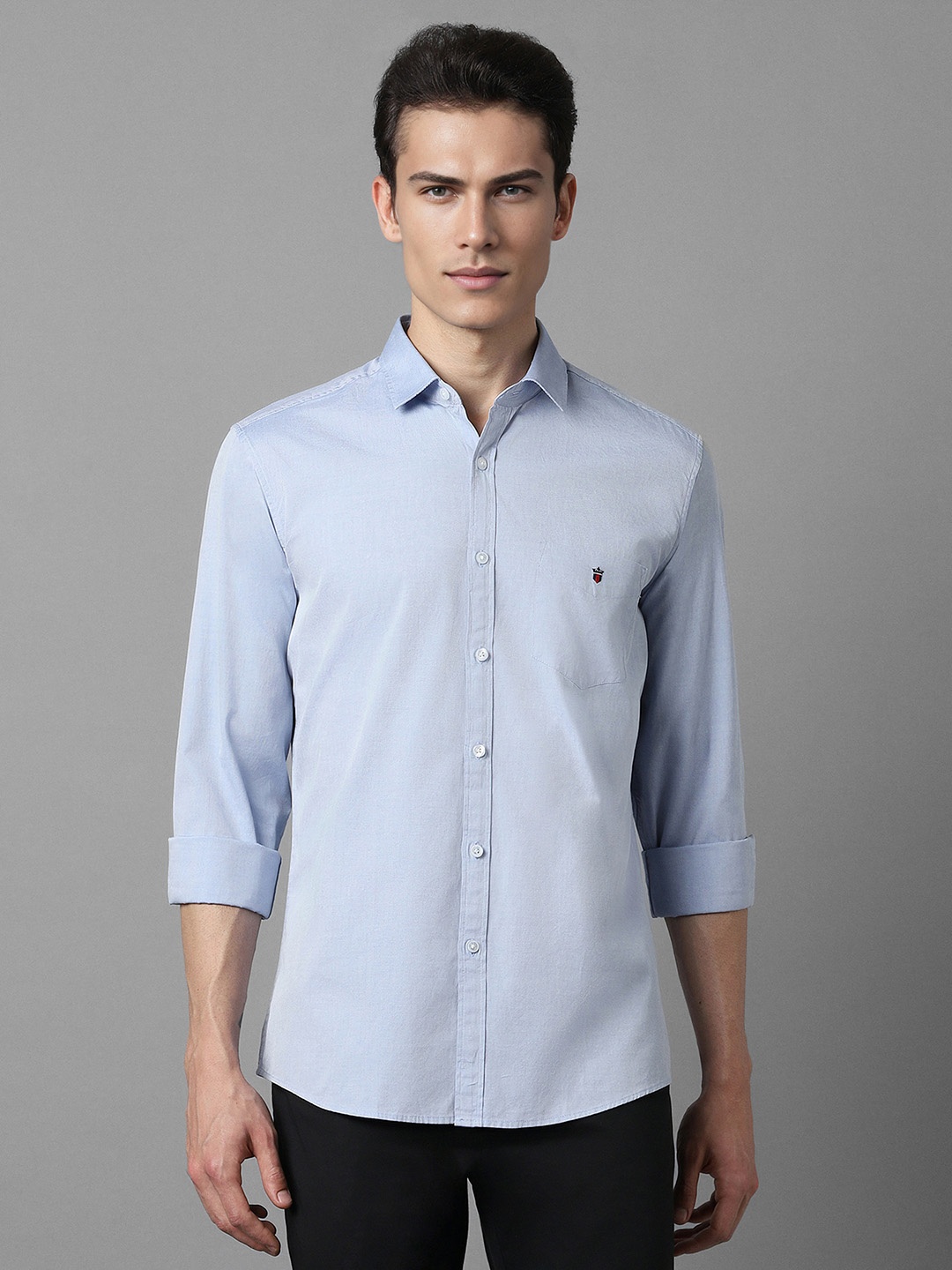 

Louis Philippe Sport Slim Fit Pure Cotton Casual Shirt, Blue