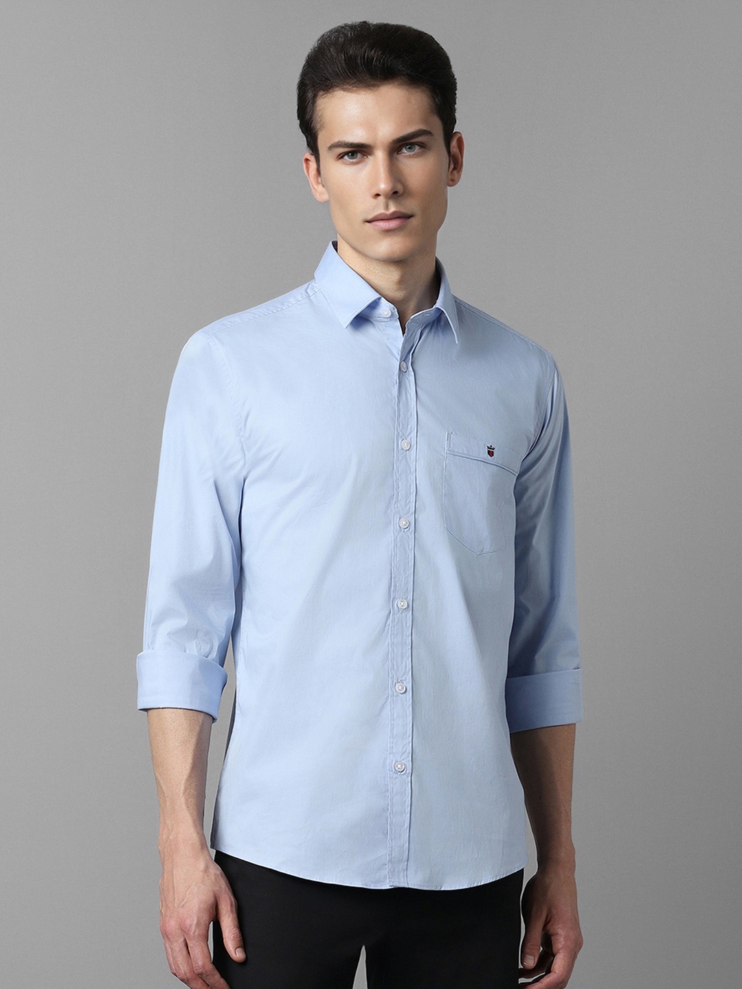 

Louis Philippe Sport Slim Fit Solid Casual Shirt, Blue