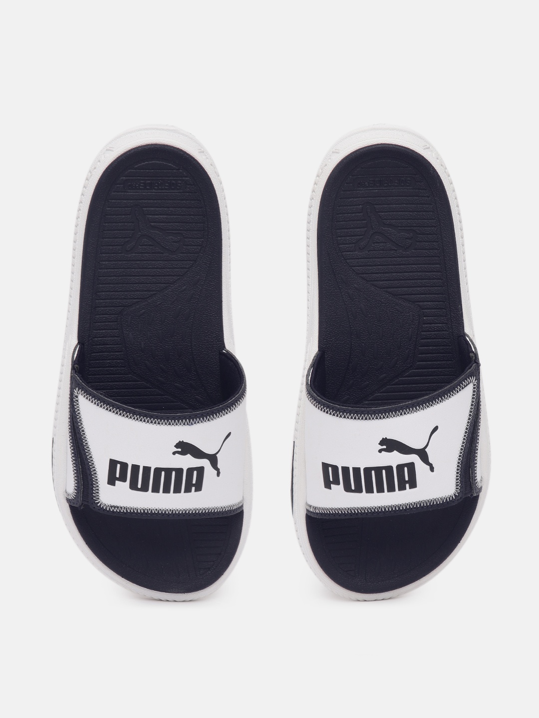 

Puma Unisex Printed SoftridePro Slide 24 Sliders, White