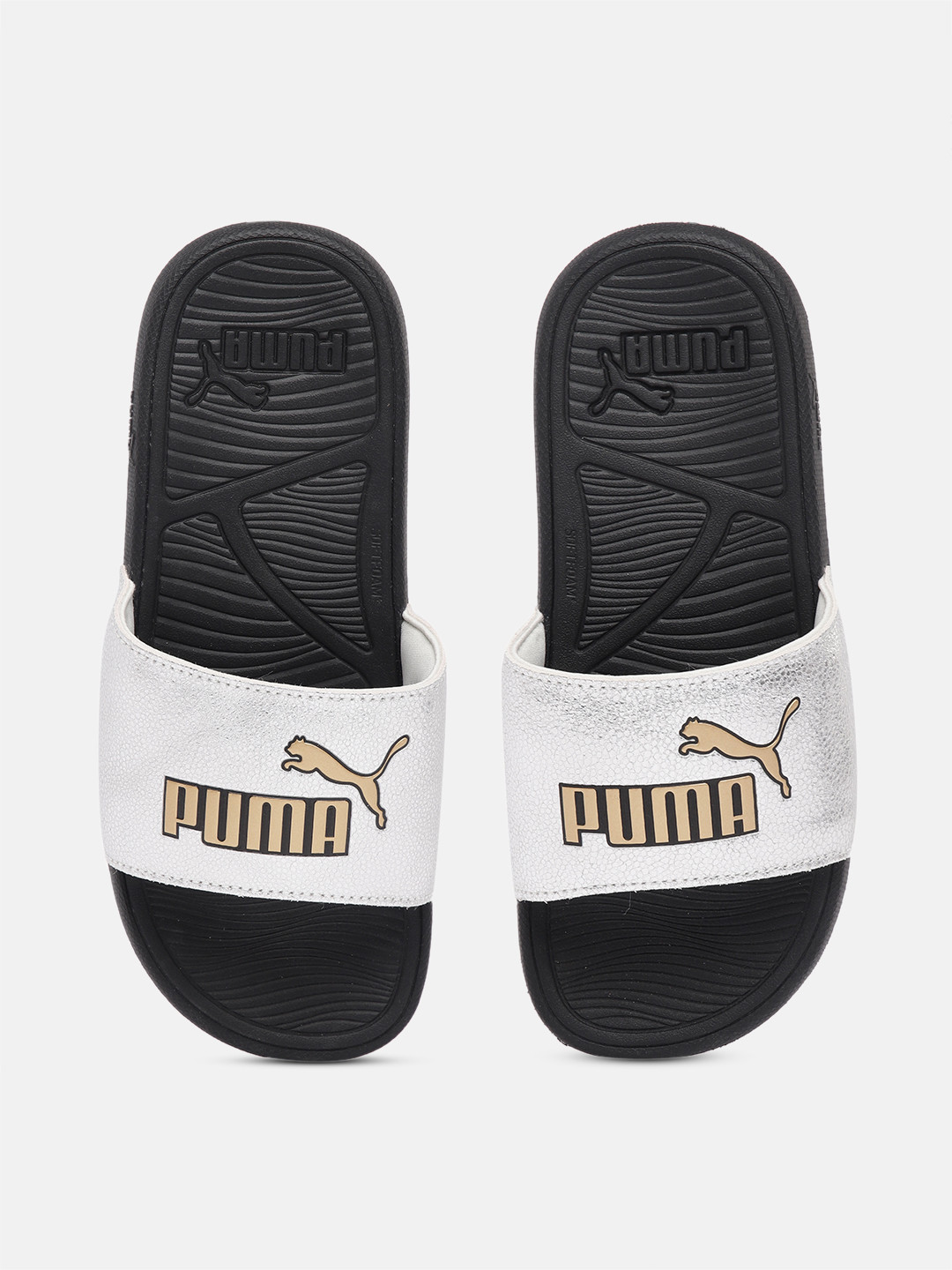 

Puma Unisex Cool Cat 2.0 Printed Sliders, Metallic